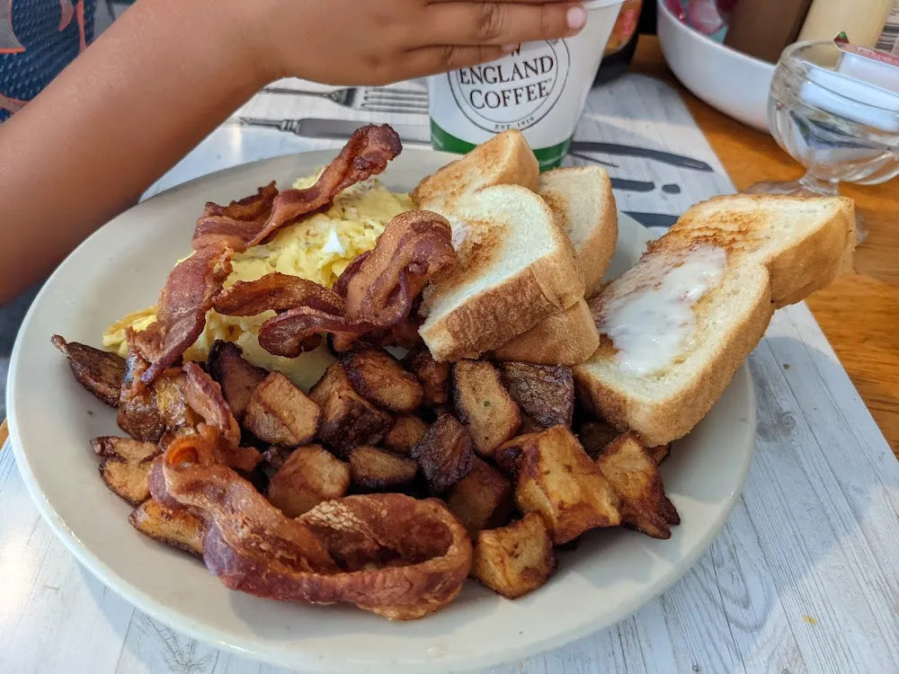 Breakfast Burger and Fries